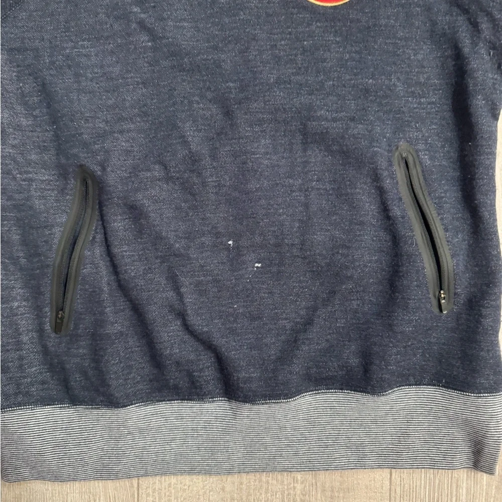 Nike Team USA Winter Olympics Wool Fleece Pullover Funnel Hoodie Navy Large